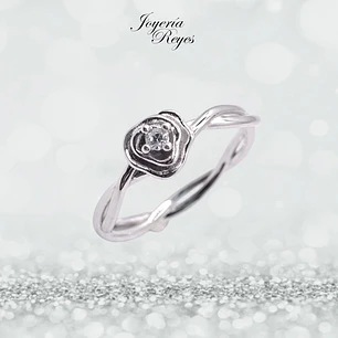 Anillo de plata rodinada fabricación Italiana - ley 925 - modelo 22984FRSWSH1