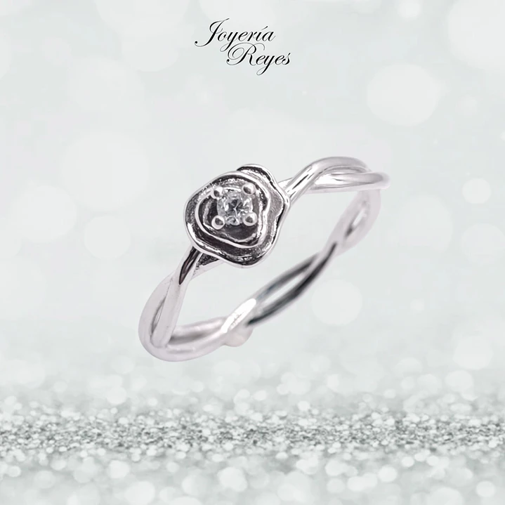 Anillo de plata rodinada fabricación Italiana - ley 925 - modelo 22984FRSWSH1 1