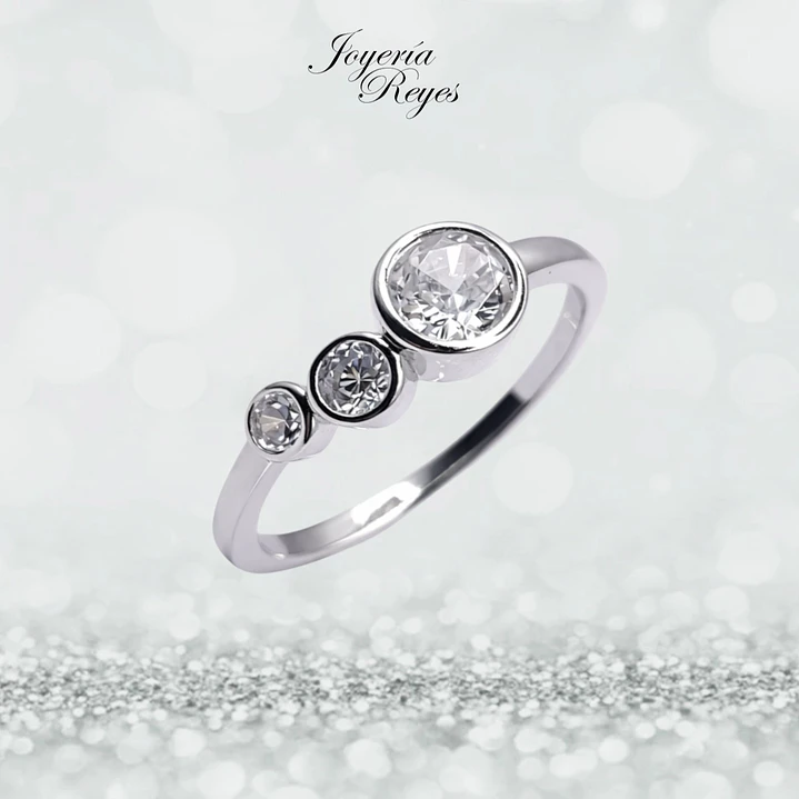 Anillo de plata rodinada fabricación Italiana - ley 925 - modelo 26925RSWSH2 1