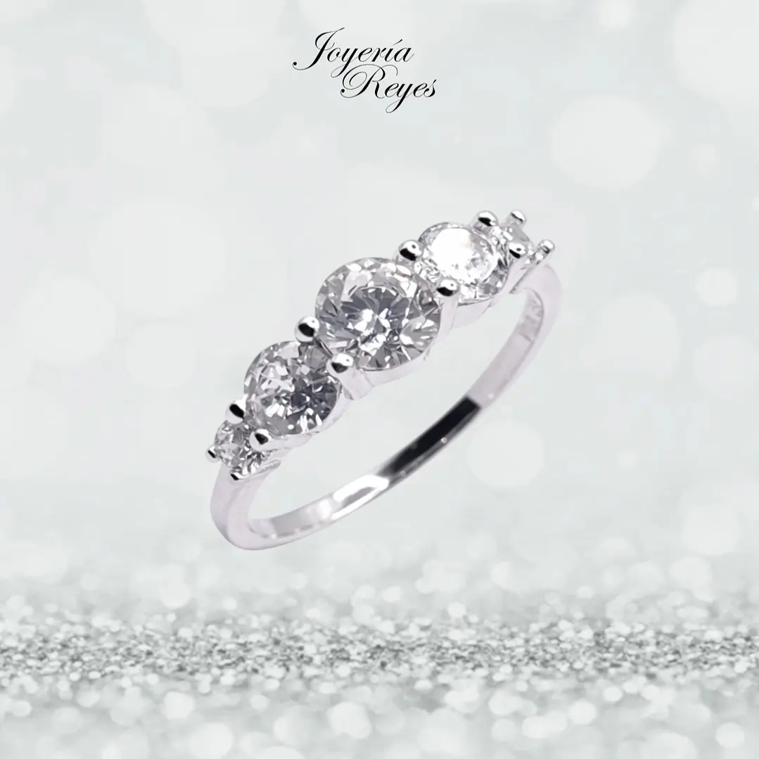 Anillo de plata rodinada fabricación Italiana - ley 925 - modelo 29929FRSWSH2 1