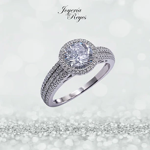 Anillo de plata rodinada fabricación Italiana - ley 925 - modelo R-0032