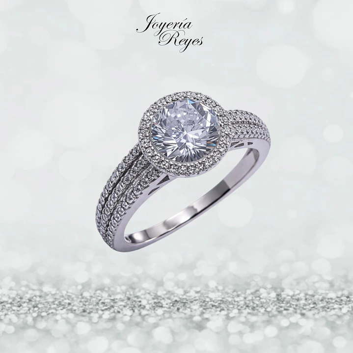 Anillo de plata rodinada fabricación Italiana - ley 925 - modelo R-0032 1