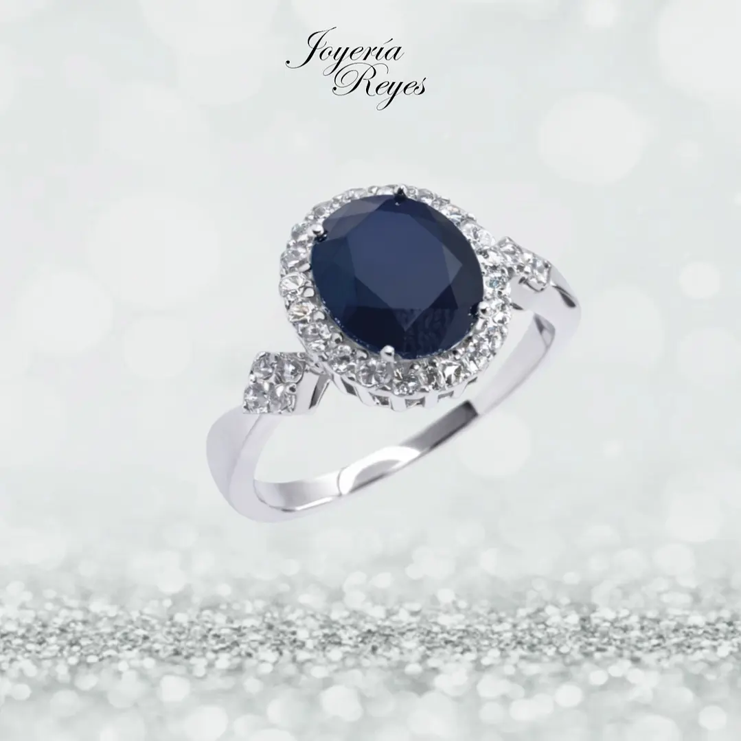 Anillo de plata rodinada fabricación Italiana - ley 925 - modelo R-0068Z 1