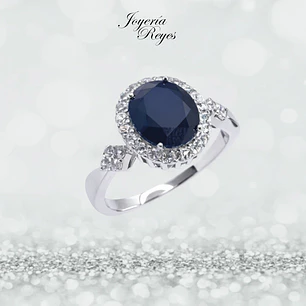 Anillo de plata rodinada fabricación Italiana - ley 925 - modelo R-0068Z