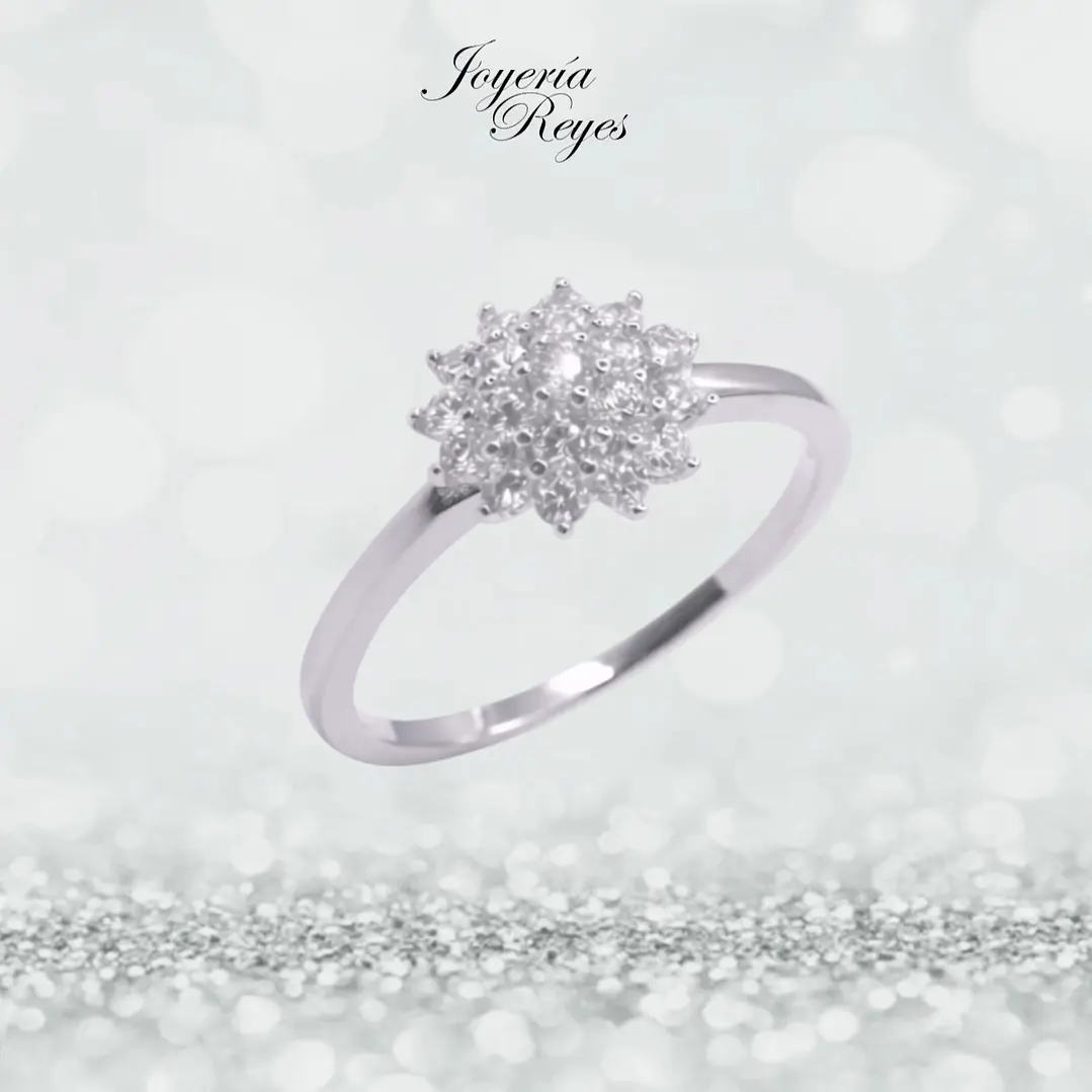 Anillo de plata rodinada fabricación Italiana - ley 925 - modelo R-0048 1