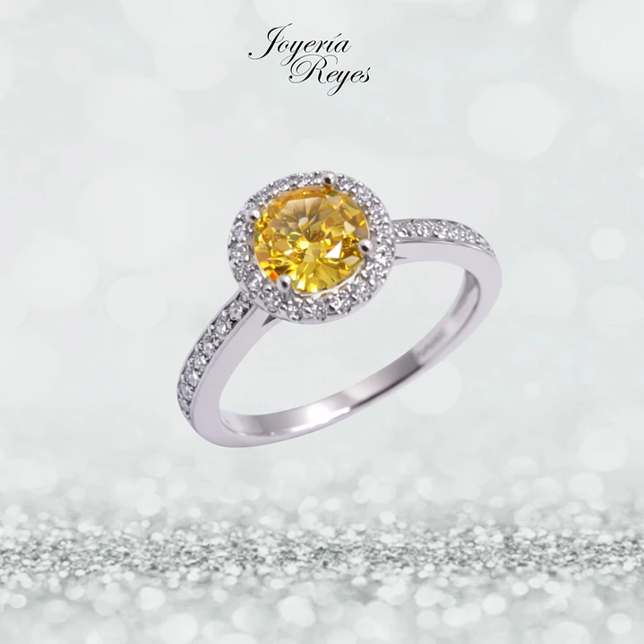 Anillo de plata rodinada fabricación Italiana - ley 925 - modelo R-0032Y 1