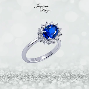 Anillo de plata rodinada fabricación Italiana - ley 925 - modelo R-0560Z