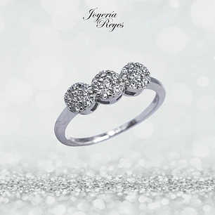 Anillo de plata rodinada fabricación Italiana - ley 925 - modelo R-0085