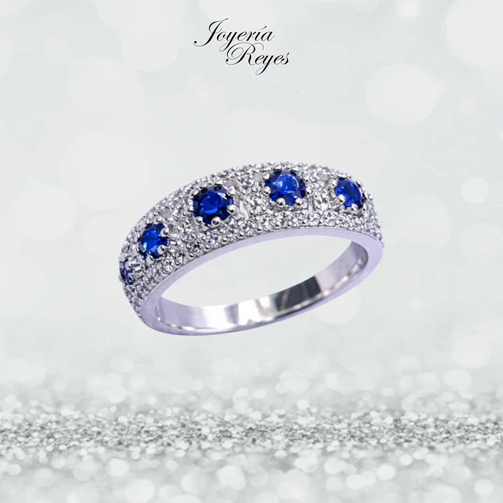 Anillo de plata rodinada fabricación Italiana - ley 925 - modelo TR943-Z 1