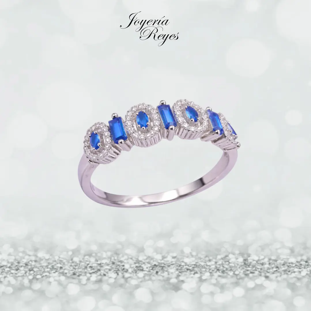 Anillo de plata rodinada fabricación Italiana - ley 925 - modelo TR671-Z 1