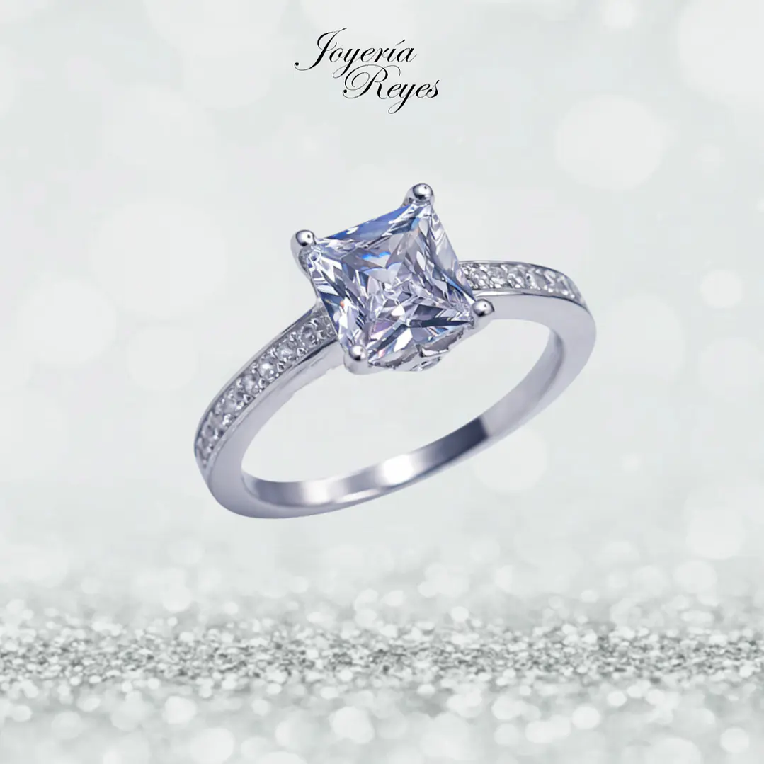 Anillo de plata rodinada fabricación Italiana - ley 925 - modelo R-0577 1