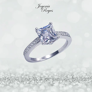 Anillo de plata rodinada fabricación Italiana - ley 925 - modelo R-0577