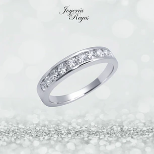 Anillo de plata rodinada fabricación Italiana - ley 925 - modelo R-0548GB