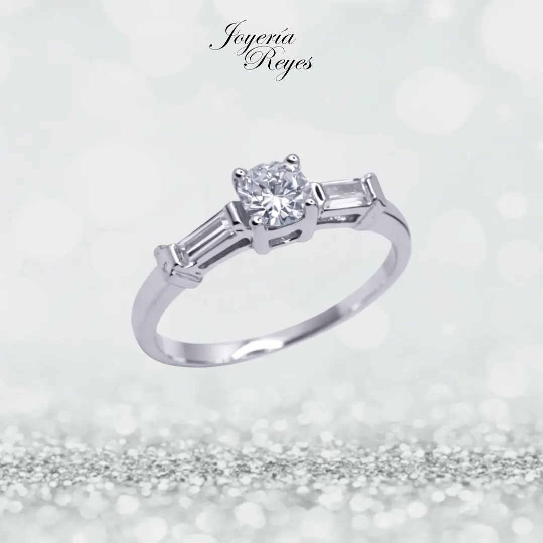 Anillo de plata rodinada fabricación Italiana - ley 925 - modelo R-0696GE 1