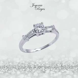 Anillo de plata rodinada fabricación Italiana - ley 925 - modelo R-0696GE