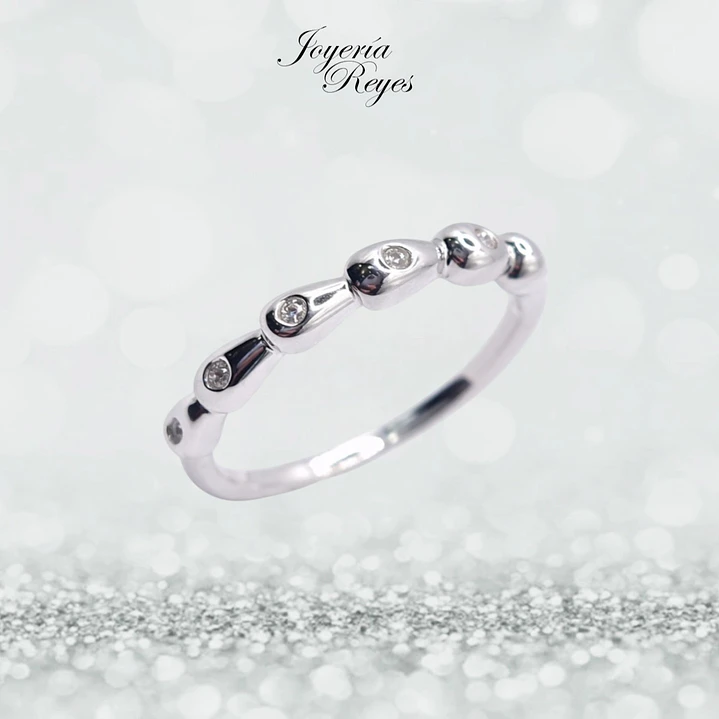 Anillo de plata rodinada fabricación Italiana - ley 925 - modelo 223206FRSWSH1 1