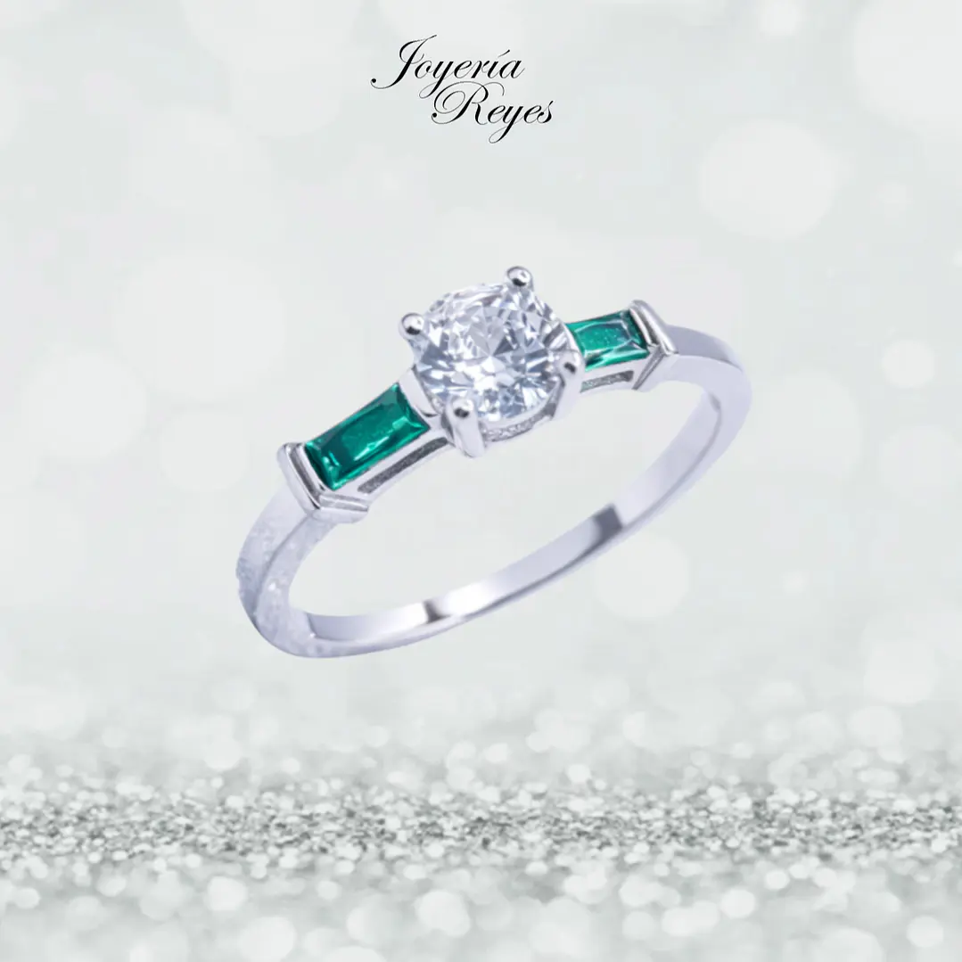 Anillo de plata rodinada fabricación Italiana - ley 925 - modelo R0696-E 1