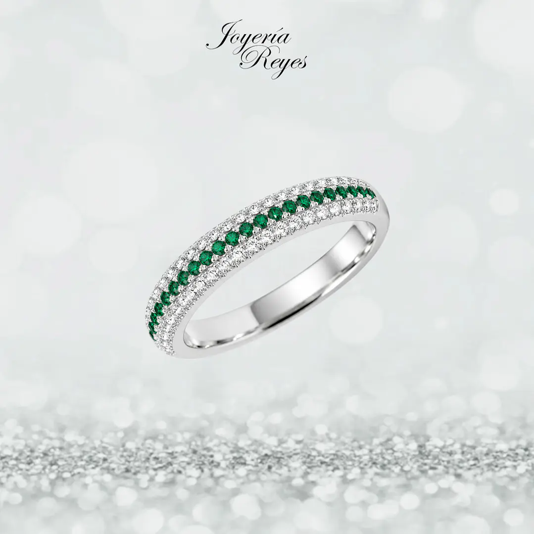 Anillo de plata rodinada fabricación Italiana - ley 925 - modelo SL30262B1 1