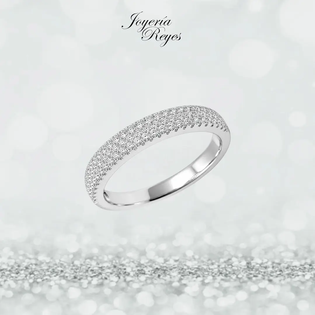 Anillo de plata rodinada fabricación Italiana - ley 925 - modelo SL30245A1 1