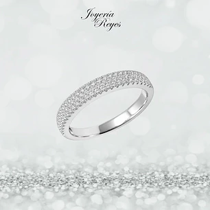 Anillo de plata rodinada fabricación Italiana - ley 925 - modelo SL30245A1