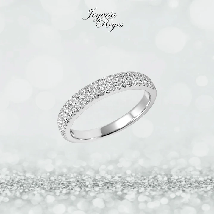 Anillo de plata rodinada fabricación Italiana - ley 925 - modelo SL30245A1 1
