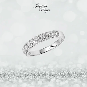 Anillo de plata rodinada fabricación Italiana - ley 925 - modelo SL30262D1