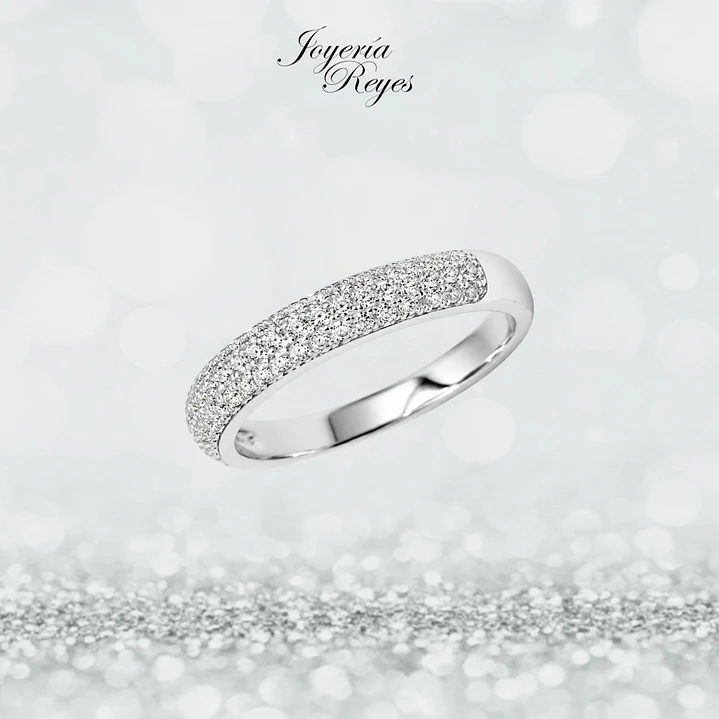 Anillo de plata rodinada fabricación Italiana - ley 925 - modelo SL30262D1 1