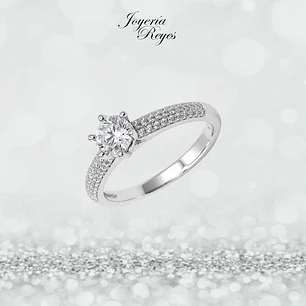 Anillo de plata rodinada fabricación Italiana - ley 925 - modelo SL30401A1