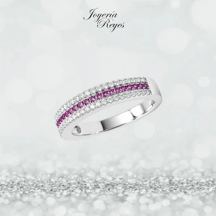 Anillo de plata rodinada fabricación Italiana - ley 925 - modelo SL30525G1 1