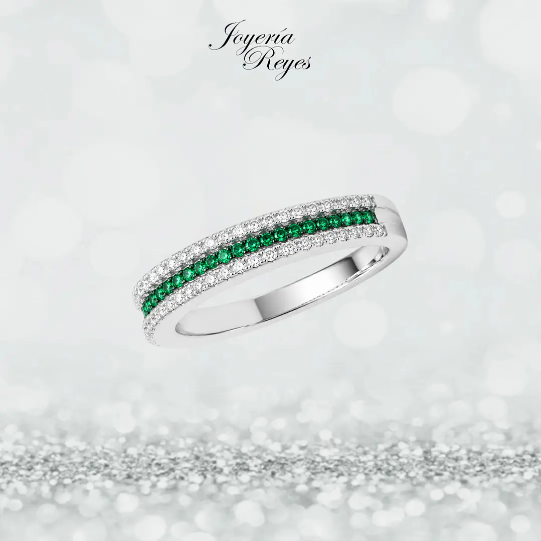 Anillo de plata rodinada fabricación Italiana - ley 925 - modelo SL30525L1 1