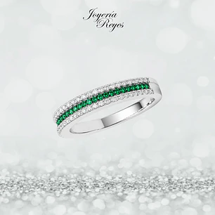 Anillo de plata rodinada fabricación Italiana - ley 925 - modelo SL30525L1