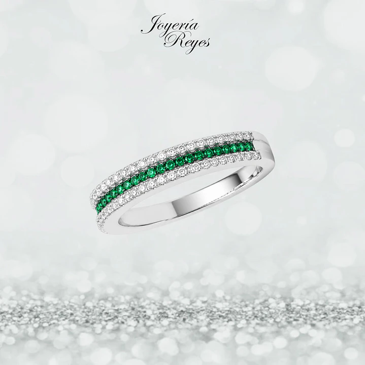 Anillo de plata rodinada fabricación Italiana - ley 925 - modelo SL30525L1 1