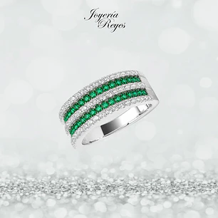 Anillo de plata rodinada fabricación Italiana - ley 925 - modelo SL30526LH1