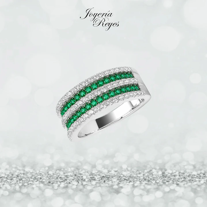 Anillo de plata rodinada fabricación Italiana - ley 925 - modelo SL30526LH1 1
