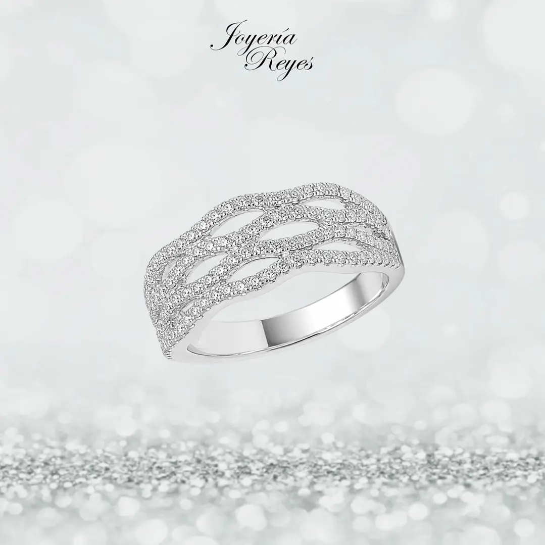 Anillo de plata rodinada fabricación Italiana - ley 925 - modelo SL30564A1 1