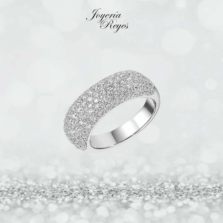 Anillo de plata rodinada fabricación Italiana - ley 925 - modelo SL30609A1 1