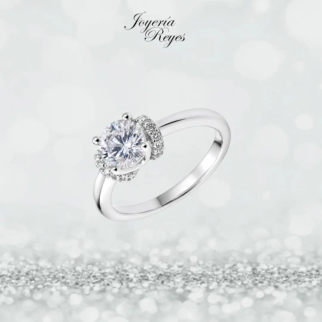 Anillo de plata rodinada fabricación Italiana - ley 925 - modelo SL30990A1 1