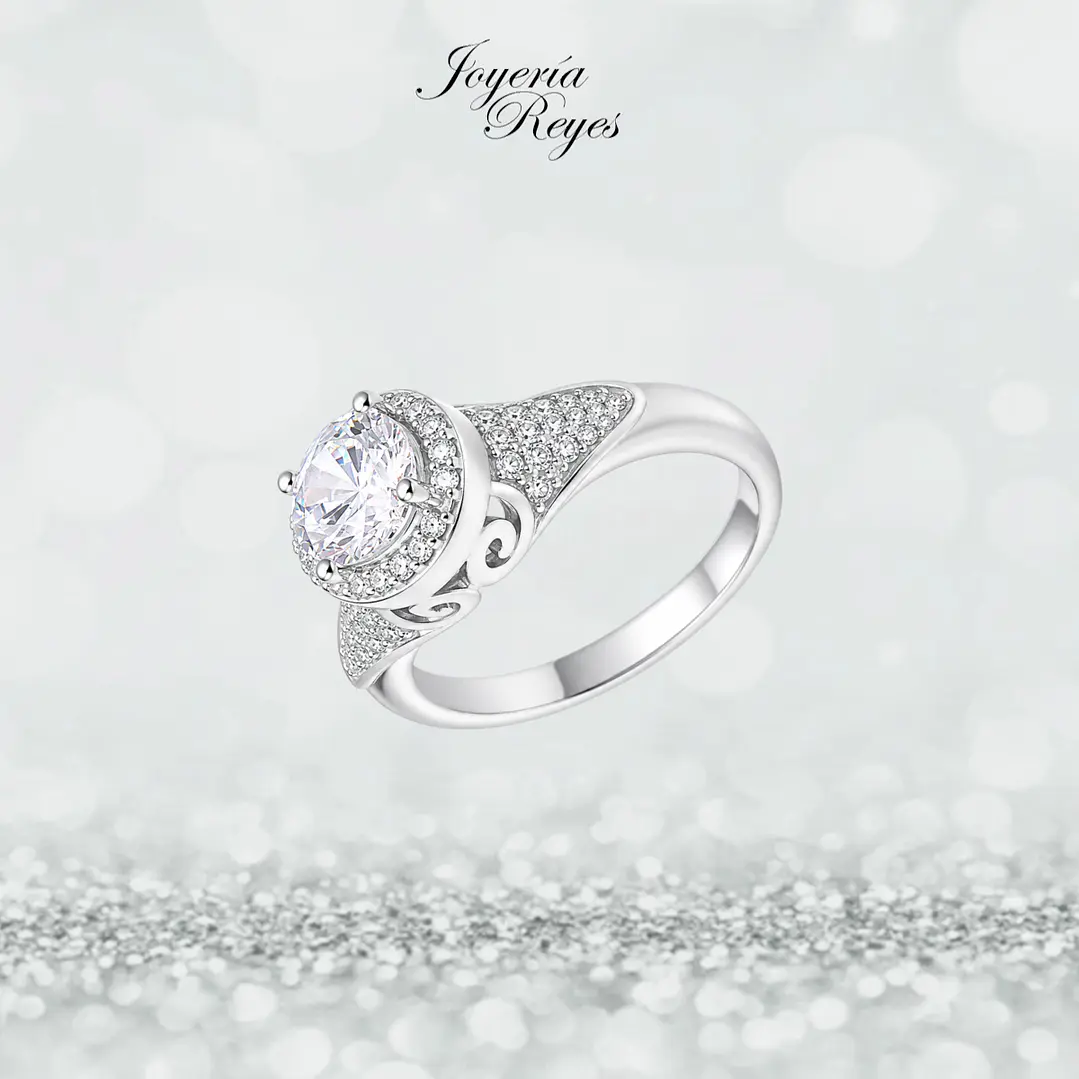 Anillo de plata rodinada fabricación Italiana - ley 925 - modelo SL31000A1 1