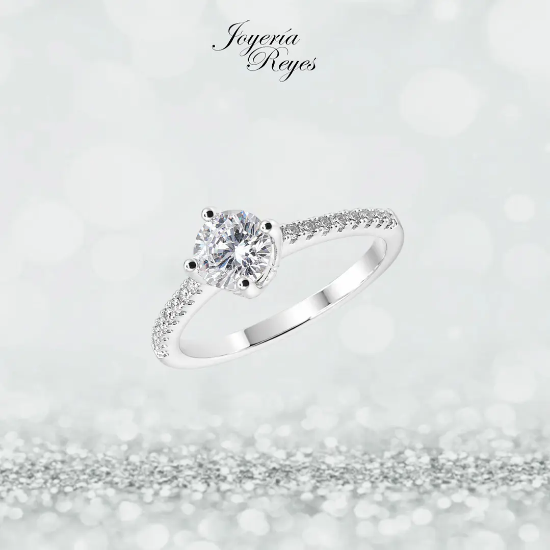 Anillo de plata rodinada fabricación Italiana - ley 925 - modelo SL31012A1T  1