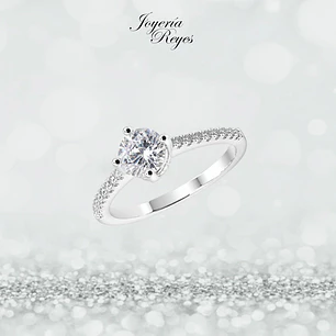 Anillo de plata rodinada fabricación Italiana - ley 925 - modelo SL31012A1T 