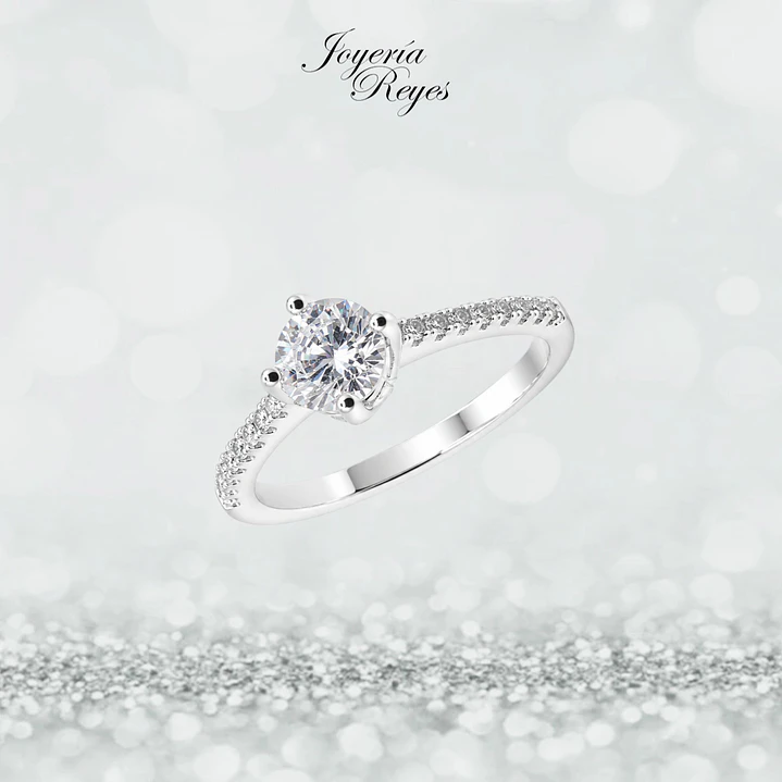 Anillo de plata rodinada fabricación Italiana - ley 925 - modelo SL31012A1T  1