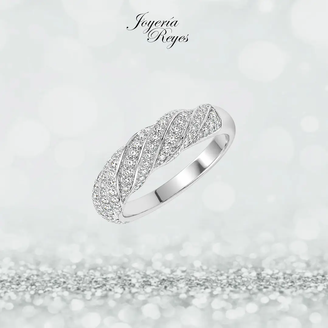 Anillo de plata rodinada fabricación Italiana - ley 925 - modelo SL31247A1 1