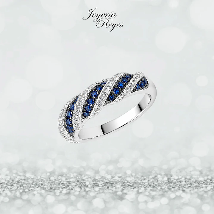 Anillo de plata rodinada fabricación Italiana - ley 925 - modelo SL31247J1 1