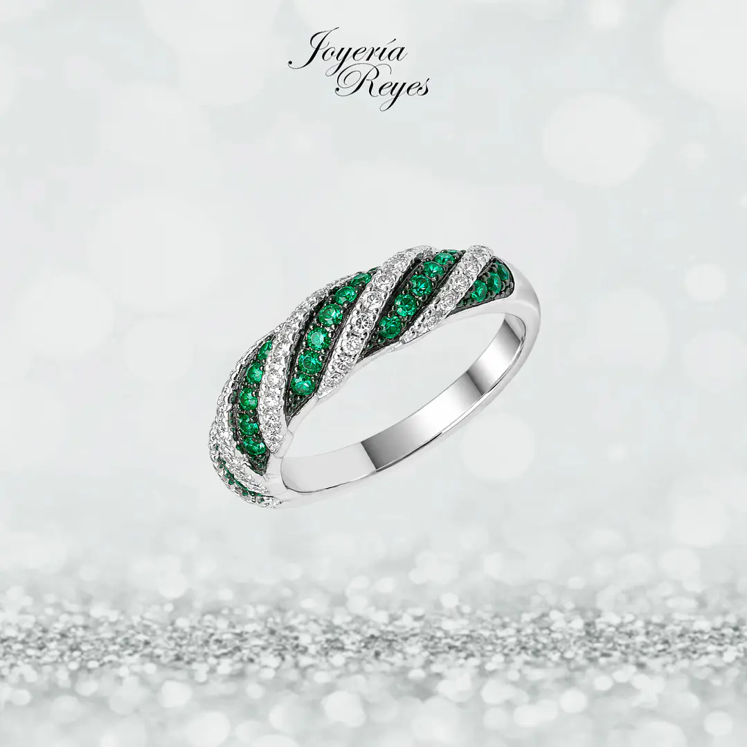 Anillo de plata rodinada fabricación Italiana - ley 925 - modelo SL31247L1  1