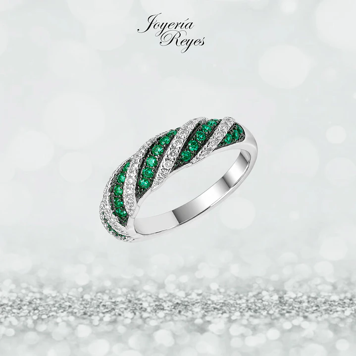 Anillo de plata rodinada fabricación Italiana - ley 925 - modelo SL31247L1  1