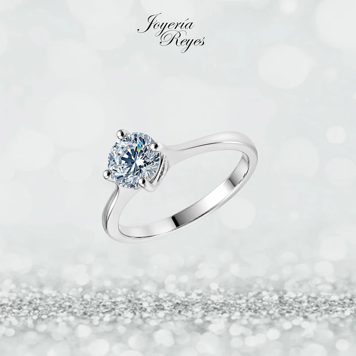 Anillo de plata rodinada fabricación Italiana - ley 925 - modelo SL31500A1T 1