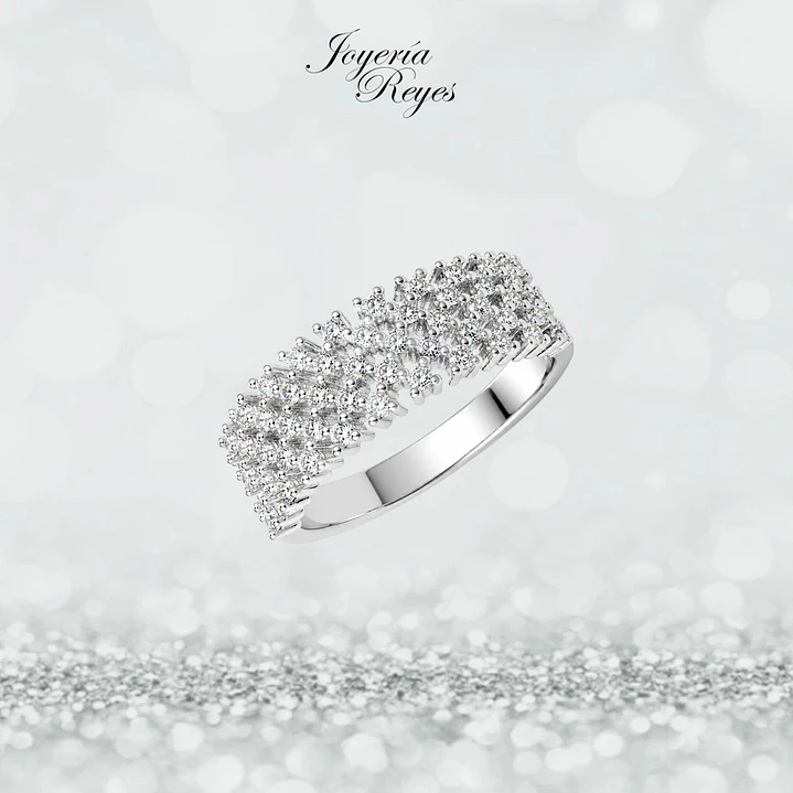 Anillo de plata rodinada fabricación Italiana - ley 925 - modelo SL31544A1 1