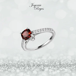 Anillo de plata rodinada fabricación Italiana - ley 925 - modelo SL31714C1