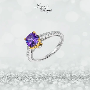 Anillo de plata rodinada fabricación Italiana - ley 925 - modelo SL31714EW1