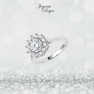 Anillo de plata rodinada fabricación Italiana - ley 925 - modelo SL32448A1